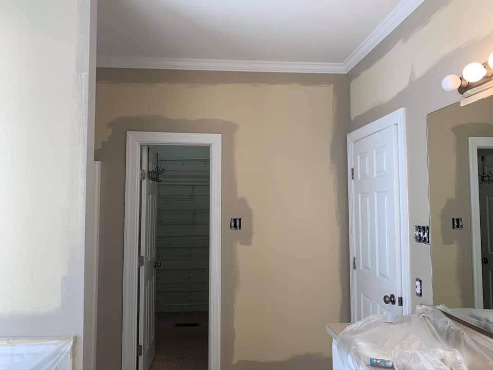 Crown molding and trim detail