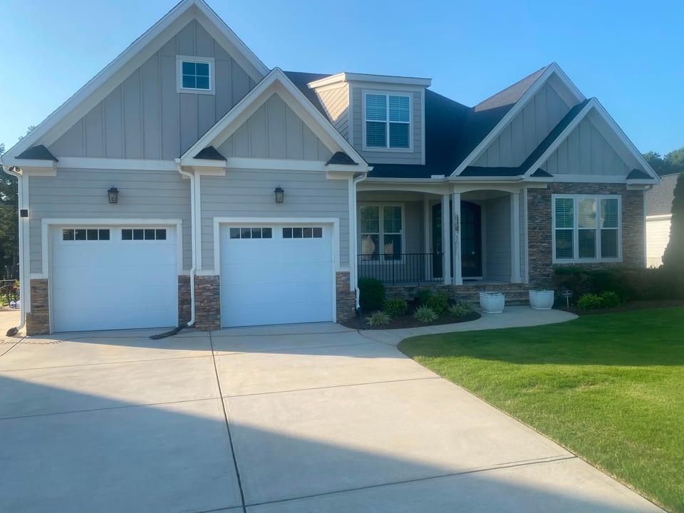 Remodeled garage and entry